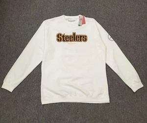 Neu mit Etikett Mitchell & Ness Pittsburgh Steelers weißes Crew-Vlies 4XL - Bild 1 von 5