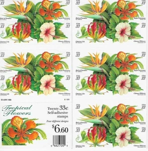 US Tropical Flowers 33c Stamp Scott #3310 - 3313 - Picture 1 of 1