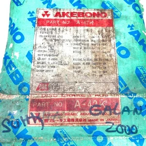 Akebono A-42K Brake Pads Fit For Toyota Celica RA35 TA40B RA40B NOS - Picture 1 of 8