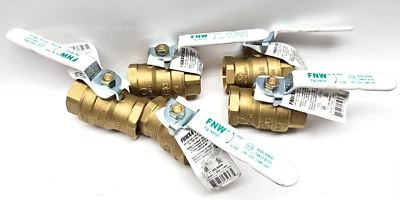 Lote de 5 válvulas de bola roscadas FNW latón 1" FNWX410CG Foto 1 de 4