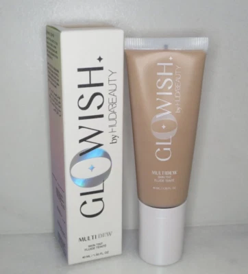 HUDA BEAUTY GLOWISH MULTI DEW SKIN TINT 06 MEDIUM TAN 1.35 OZ BOXED - Image 1 of 3