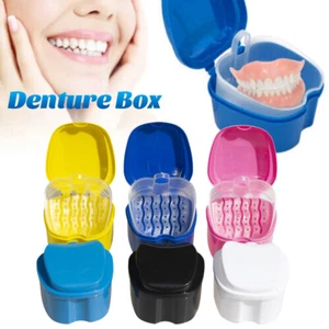 Durable Denture Bath Case, Denture Cup for Soaking Dentures with Strainer Baske - Picture 1 of 19