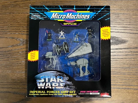 STAR WARS MICRO MACHINES IMPERIAL FORCES GIFT SET 1994 SEALED w/ The Emperor NIB Cover