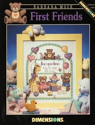 FIRST FRIENDS - Counted X Stitch Chart - Dimensions brand - #304 - 737 - image 1 of 3