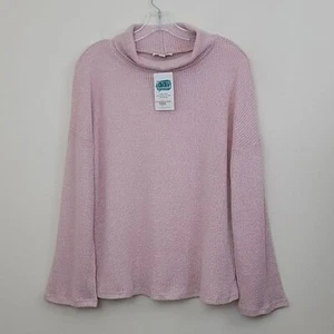NWT Andree Pink Cowl Neck Sweater M - Picture 1 of 14