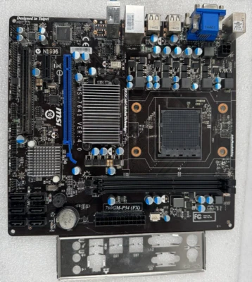 Placa madre MSI 760GM-P34 FX DDR3 mATX AM3+ con escudo de E/S; probada Foto 1 de 4