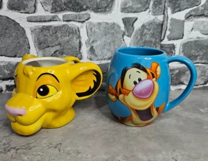 Official Disney Mugs Simba & Tigger Excellent Condition Never Used - Picture 1 of 13