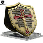 Ephesians 6:16-17 Shield Challenge Coin God's Armor Cross Medal Collecction Gift