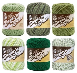 Lily Sugar 'n Cream Yarn - 100% Cotton - Assortment Forest - Picture 1 of 7