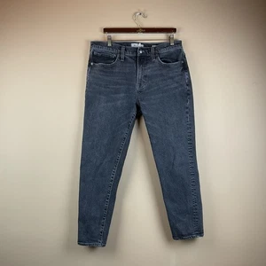 Madewell Jeans Mens 35 X 28 Relaxed Taper Black 5 Pocket Cotton Spandex - Picture 1 of 15