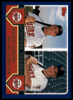 2003 Topps #329 Michael Cuddyer / Michael Restovich FS Minnesota Twins Baseball - Image 1 of 2