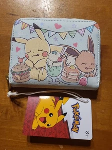 Loungefly Pokemon Pikachu Eevee Cafe Essen faltbare Geldbörse - Bild 1 von 3