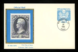 US FDC #UZ3 Colorano 1985 Washington DC Eagle Official Postal Card HC - Picture 1 of 2