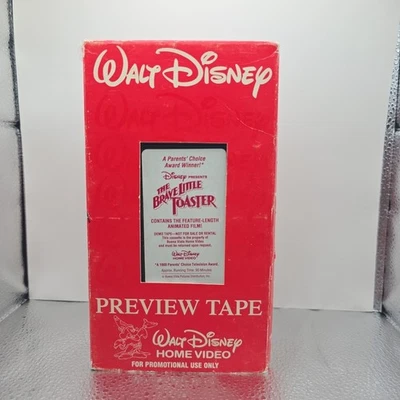 Walt Disney Brave Little Toaster 91 VHS Preview Tape Screen Promotional Use Only - Image 1 of 4