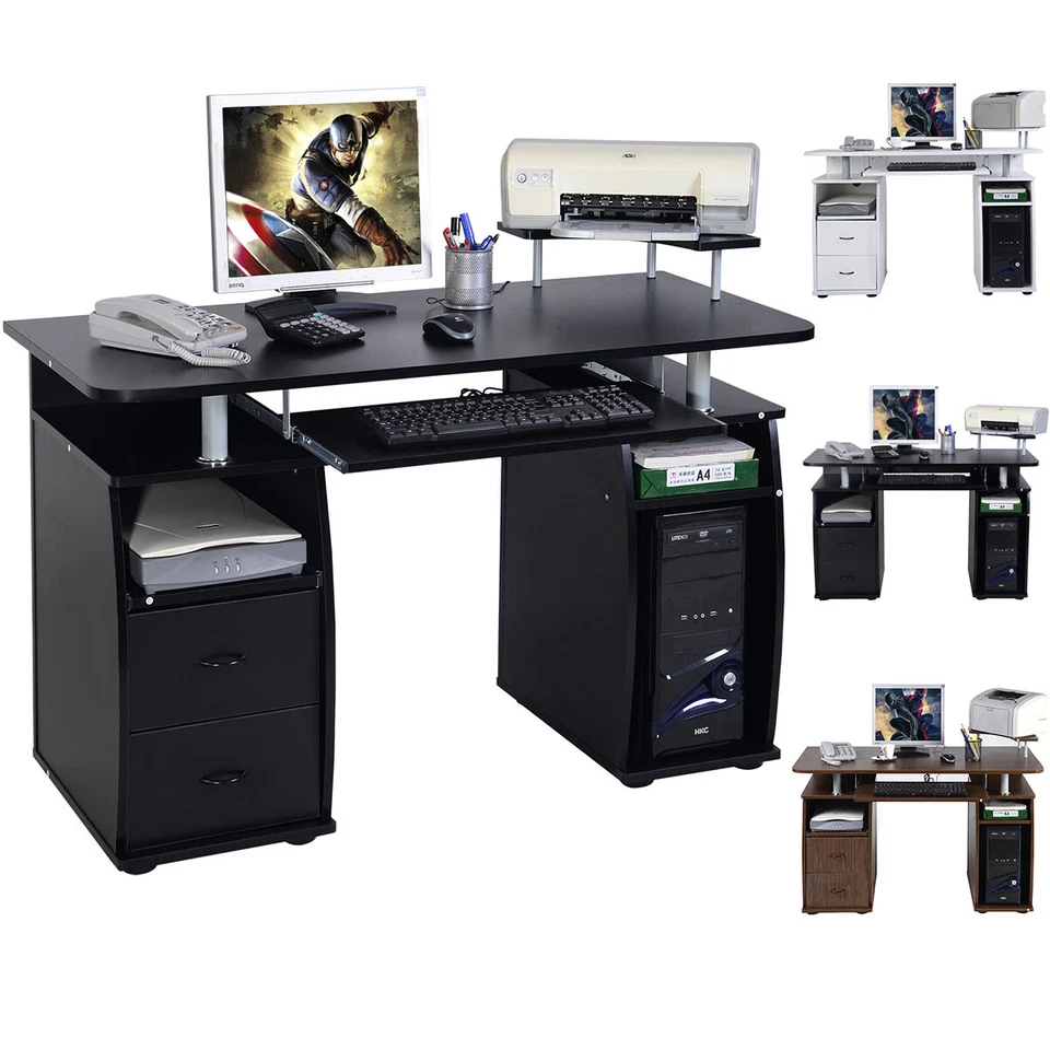 Computertisch Schreibtisch Bürotisch Arbeitstisch PC Office Tisch Büromöbel - Bild 1 von 1