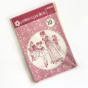 Vintage Patterns Pacifica 7008 Girls Long Short Dress Size 10 Uncut Factory Fold - Picture 1 of 6