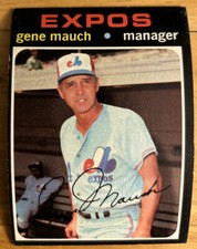 1971 Topps Gene Mauch Expos Manager Baseball Card #59 Low-Grade O/C