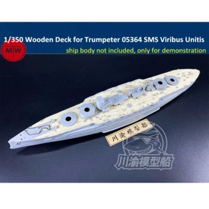 1/350 Scale Wooden Deck for Trumpeter 05364 SMS Viribus Unitis Battleship Model - Picture 1 of 3