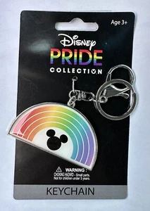 Disney Pride Collection Rainbow Mickey Mouse Keychain NEW Limited Edition LBQTQ+ - Picture 1 of 14