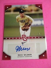 2015 Leaf Perfect Game National Showcase PG Autograph RED #d/5, Nick Silber RICE
