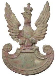 WWl WW1 Poland Polish Army Military Eagle Hat Cap Badge (Y24-02) - Picture 1 of 3