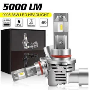 Pair 9005 HB3 LED Headlight Conversion Bulbs High Beam 6500K Super Bright White - Picture 1 of 8