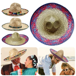 Mexican Jazz Hat Authentic Mexican Costume Sunshade Caps for Outdoor Holiday - Picture 1 of 15