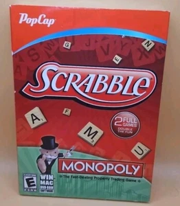 New Sealed PopCap Scrabble / Monopoly (PC, 2013) With Slipcover - Picture 1 of 3