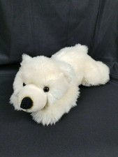 SEA WORLD BABY CUB POLAR BEAR Plush Stuffed Animal 15" Laying Fluffy Soft Lovey