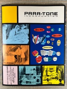 Vintage Para-Tone Incorporated Catalog Zip-A-Tone Zip-A-Line Para-Tipe Paque - Picture 1 of 10