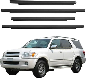 2001-2007 Toyota SEQUOIA Door Molding Weatherstrip Belt Kit Set for All 4 Doors - Picture 1 of 8