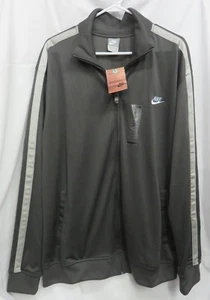 NIKE Sportswear Poly Jacket Full Zip Gray Men's size XXL - - w/ Defects - - - Picture 1 of 6