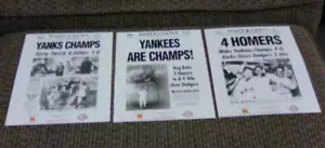 MLB-NEW YORK DAILY NEWS FOTOS-NY YANKEES-JUEGO DE 3 FOTOS DE LAS NOTICIAS DIARIAS - Imagen 1 de 8