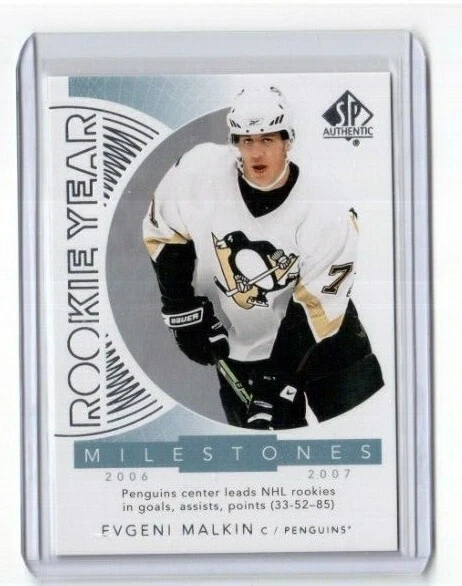 2017-18 SP Authentic Rookie Year Milestones RYM-EM Evgeni Malkin Penguins  - Image 1 of 2