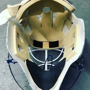 Nash Goalie Helmet Chin Sling Kit | No More Goal Mask Chin Cup Black White Strap - Bild 1 von 12
