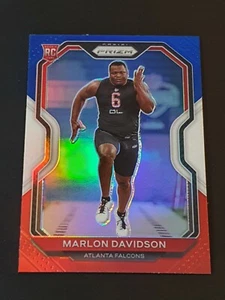 2020 Panini Prizm Prizms Red White and Blue #347 Marlon Davidson RC - Bild 1 von 2