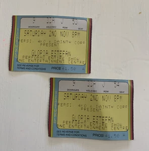 Gloria Estefan Ticket Stubs 1991 Into The Light Tour Brisbane Australia 2 - Picture 1 of 8