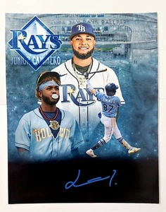 JUNIOR CAMINERO SIGNED Auto 8X10 Photo TAMPA BAY RAYS Top Prospect AAC COA - Picture 1 of 2