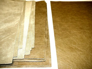 Leather panels 4 Pieces Top Quality 18"x 24" Sand - Picture 1 of 5