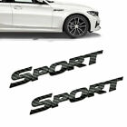 2X Carbon Fibre 3D Sport Sticker Car Trunk Body Emblem Badge Decal Accessories