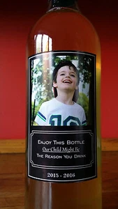 Custom Wine Bottle Sicker Label Teacher Gift Novelty Gift FOUR LABELS - Picture 1 of 5