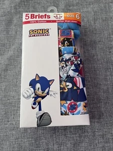 New In Package Boy’s Sonic The Hedgehog Briefs/Underwear 5 Pack Size 6 new - Picture 1 of 2