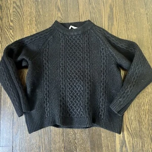 Emerson Fry Fisherman Pullover Gr. L schwarz Made in USA extrafeine Wolle siehe Beschreibung - Bild 1 von 6