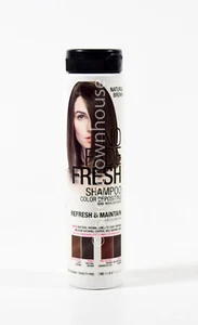 Champú de depósito de color fresco sin decoloración marrón natural 6,4 fl oz gorra negra - Imagen 1 de 3