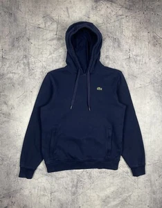 Lacoste Men's Hooded Hoodie Long Sleeve Basic Blue Size M - Picture 1 of 12
