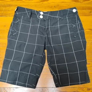 VTG Y2K Hurley Plaid Shorts Sz 1 Skater Surf 2008 - Picture 1 of 7