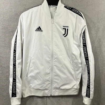 Juventus Jacket Size M Adidas football soccer Training jacket Futbol White Flaws - Image 1 of 4