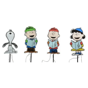 12" Caroler Peanuts Pathway Markers, Snoopy Peanuts Christmas Decorations, LE... - Bild 1 von 8