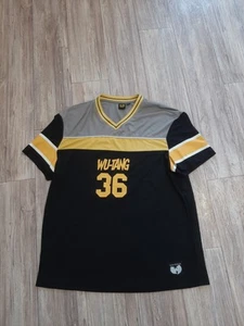 WU-TANG CLAN Football Sports Jersey Shirt #36 Y2K 90s Style T Shirt Men's Large - Picture 1 of 8