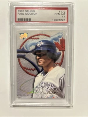 1993 Leaf Studio - Paul Molitor #172 PSA 10 - Image 1 of 2